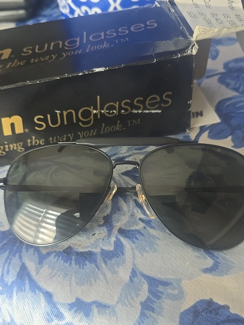 Vintage Nikon NK4920-5 Aviator Sunglasses New 90s